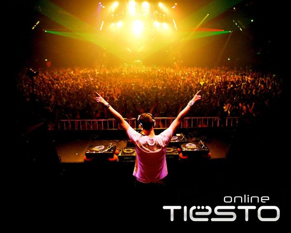 Una imagen de tiesto en su concierto